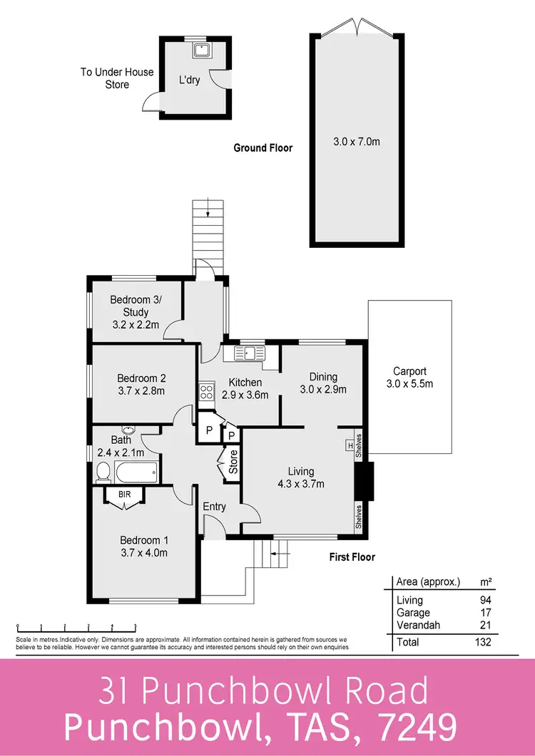 Floorplan of Homely house listing, 31 Punchbowl Road, Punchbowl TAS 7249