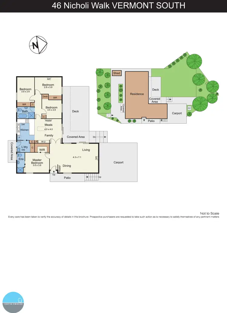 Floorplan of Homely house listing, 46 Nicholi Walk, Vermont South VIC 3133