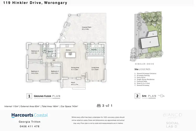 Floorplan of Homely house listing, 119 Hinkler Drive, Worongary QLD 4213