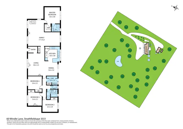 Floorplan of Homely house listing, 60 Windle Lane, Strathfieldsaye VIC 3551