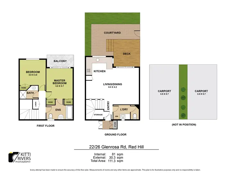 Floorplan of Homely townhouse listing, 22/26 Glenrosa Road, Red Hill QLD 4059