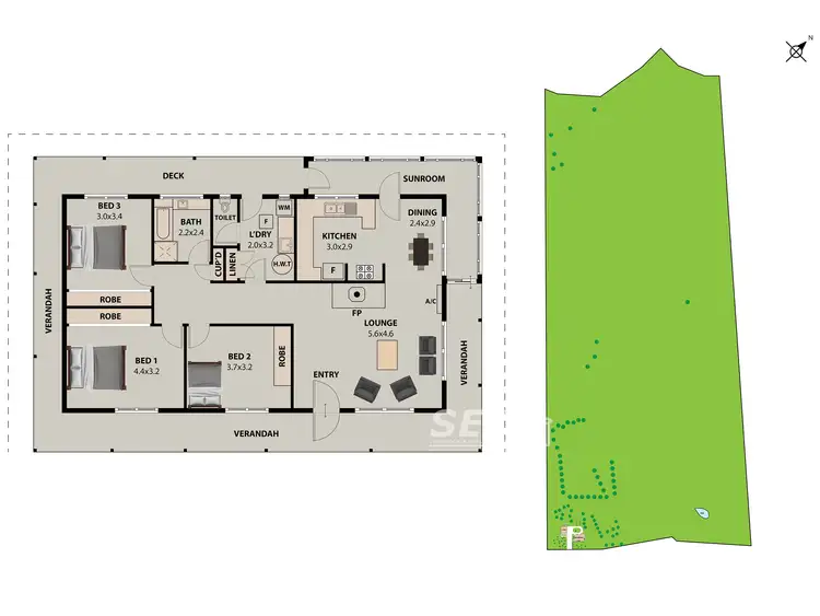 Floorplan of Homely rural property listing, 490 Ogradys Ridge Road, Foster North VIC 3960