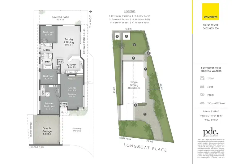 Floorplan of Homely house listing, 3 Longboat Place, Biggera Waters QLD 4216