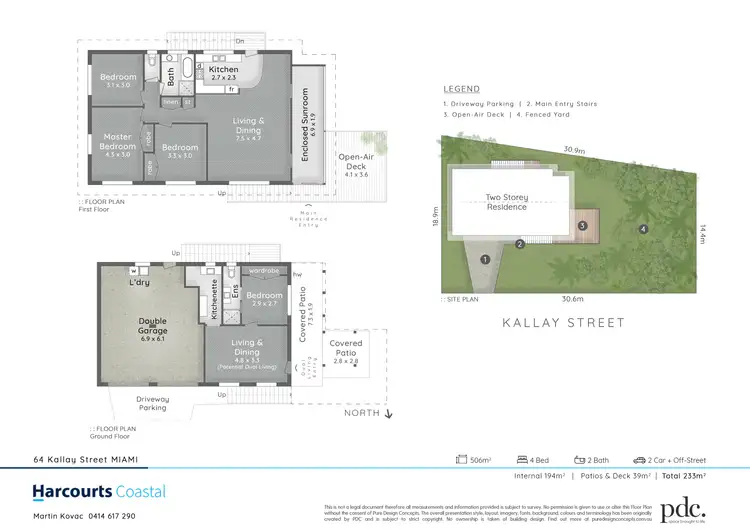 Floorplan of Homely house listing, 64 Kallay Street, Miami QLD 4220