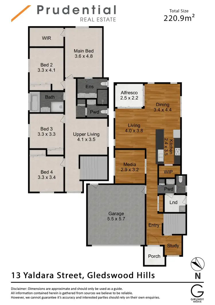 Floorplan of Homely house listing, 13 Yaldara Street, Gledswood Hills NSW 2557