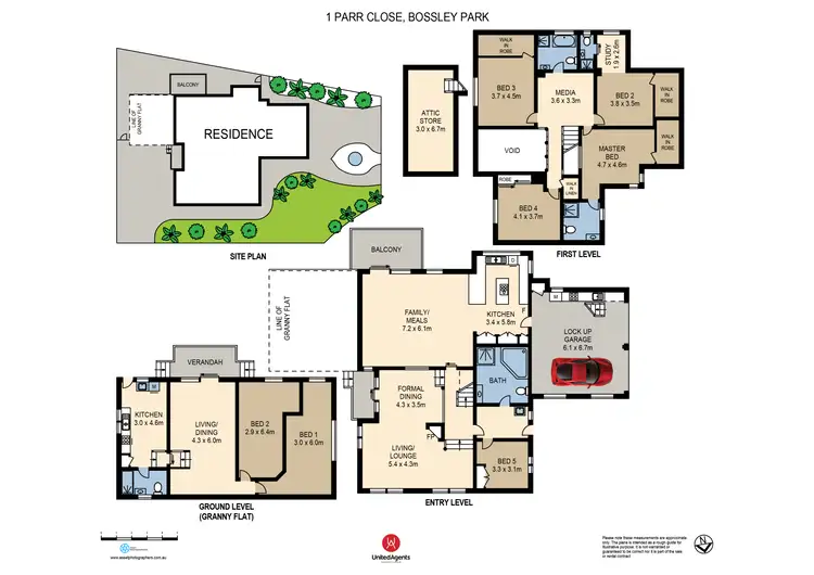 Floorplan of Homely house listing, 1 Parr Close, Bossley Park NSW 2176
