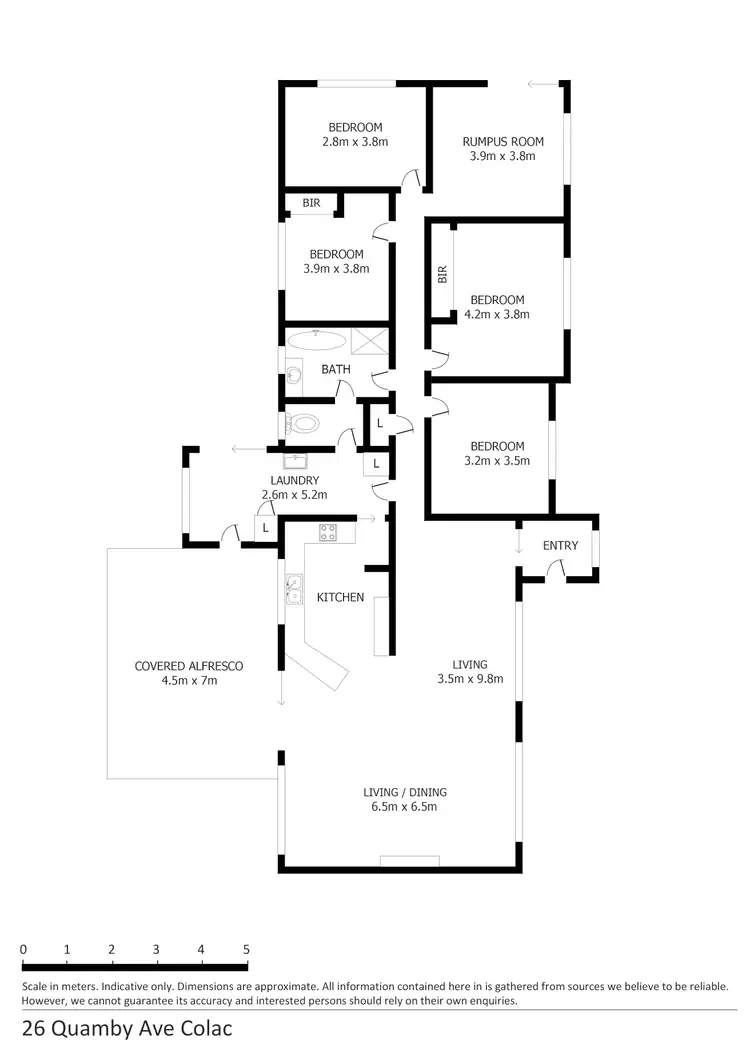 Floorplan of Homely house listing, 26 Quamby Avenue, Colac VIC 3250