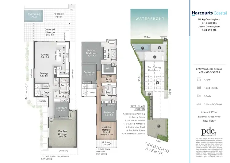 Floorplan of Homely house listing, 2/42 Verdichio Avenue, Mermaid Waters QLD 4218