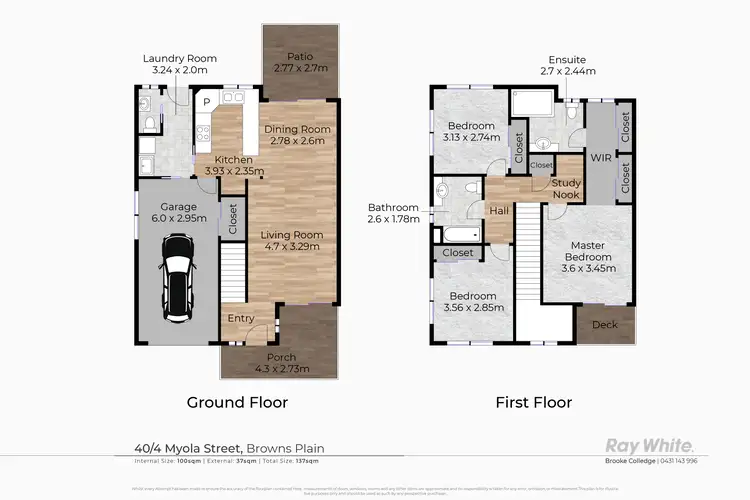 Floorplan of Homely townhouse listing, 40/4 Myola Street, Browns Plains QLD 4118