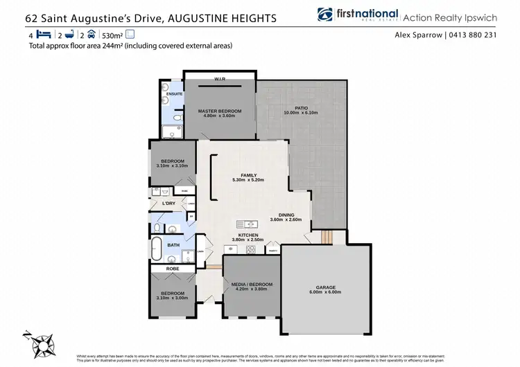 Floorplan of Homely house listing, 62 St Augustines Drive, Augustine Heights QLD 4300