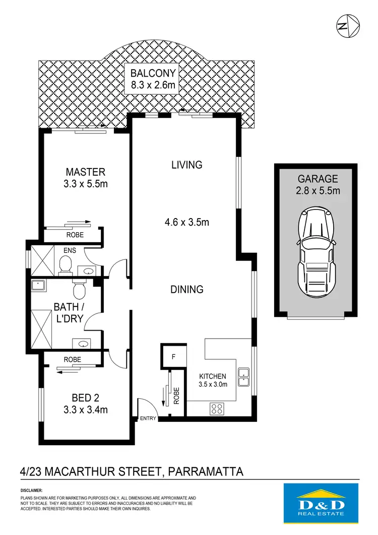 Floorplan of Homely unit listing, 4/23 Macarthur Street, Parramatta NSW 2150