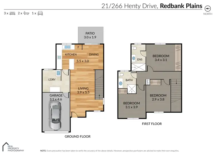 Floorplan of Homely house listing, 21/266-284 Henty Drive, Redbank Plains QLD 4301