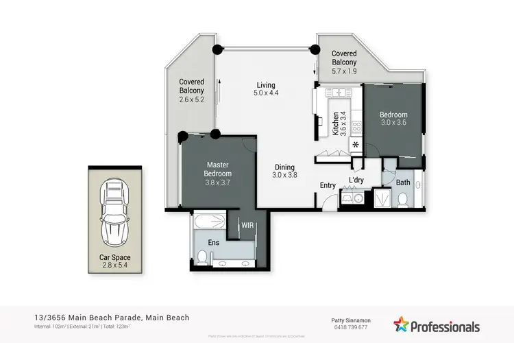 Floorplan of Homely unit listing, 13/3656 Cnr Main Beach Parade & Tedder Avenue, Main Beach QLD 4217