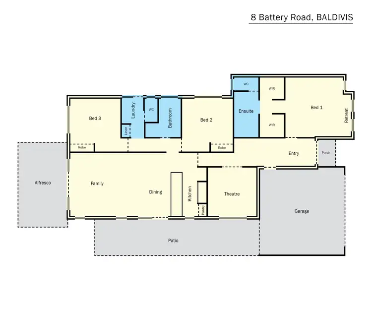 Floorplan of Homely house listing, 8 Battery Road, Baldivis WA 6171