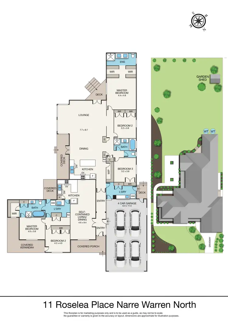 Floorplan of Homely house listing, 11 Roselea Place, Narre Warren North VIC 3804
