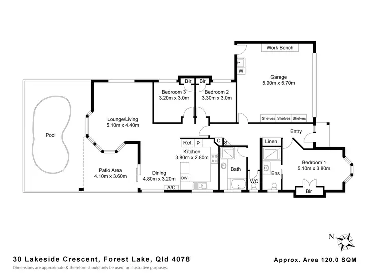 Floorplan of Homely house listing, 30 Lakeside Crescent, Forest Lake QLD 4078