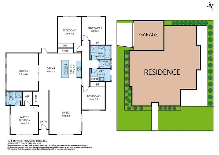 Floorplan of Homely house listing, 10 Bennett Street, Canadian VIC 3350