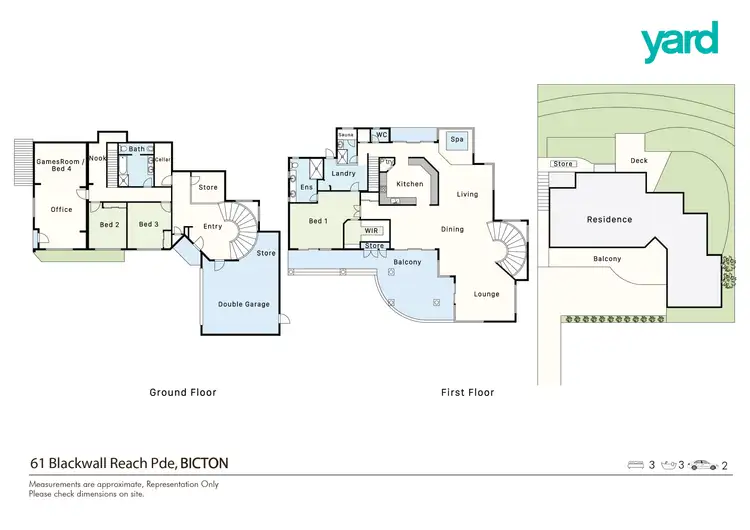 Floorplan of Homely house listing, 61 Blackwall Reach Pde, Bicton WA 6157