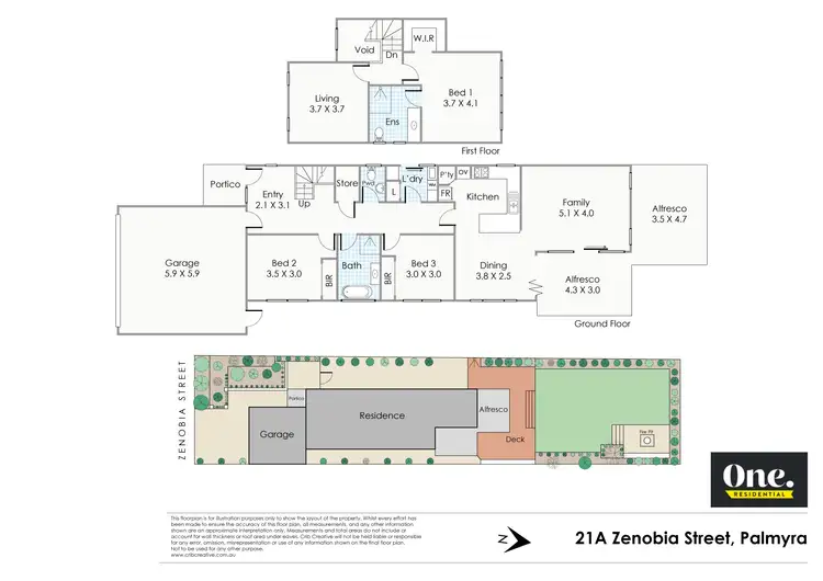 Floorplan of Homely house listing, 21A Zenobia Street, Palmyra WA 6157