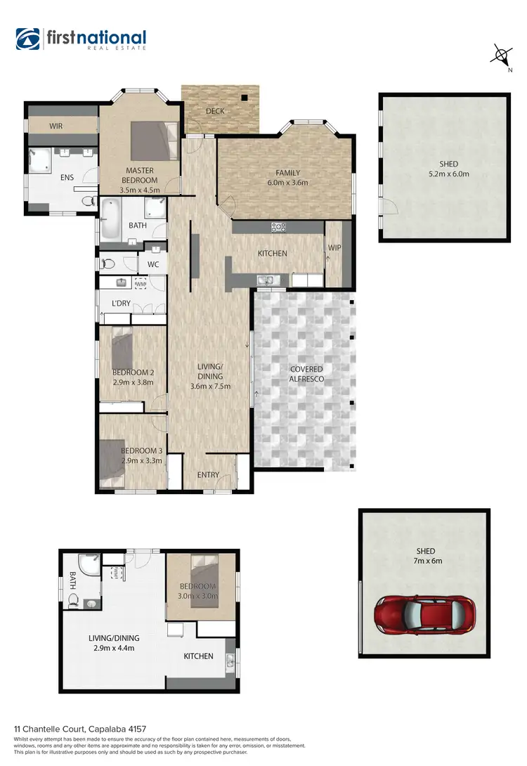 Floorplan of Homely house listing, 11 Chantelle Court, Capalaba QLD 4157