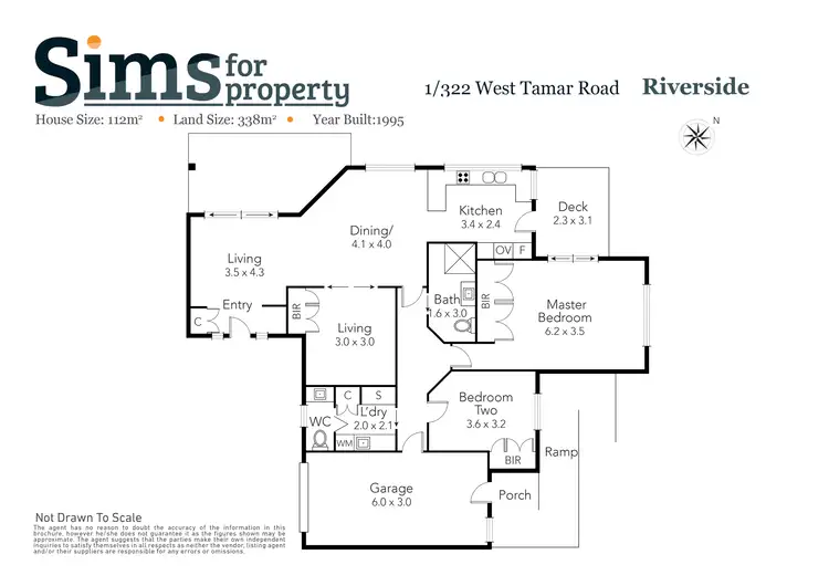 Floorplan of Homely house listing, 1/322 West Tamar Road, Riverside TAS 7250