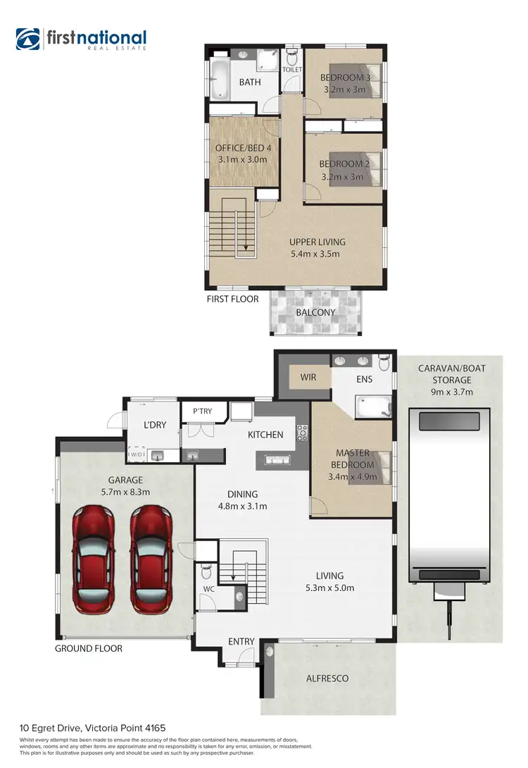 Floorplan of Homely house listing, 10 Egret Drive, Victoria Point QLD 4165