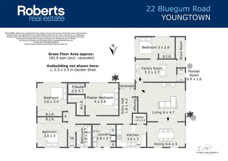 Floorplan of Homely house listing, 22 Bluegum Road, Youngtown TAS 7249