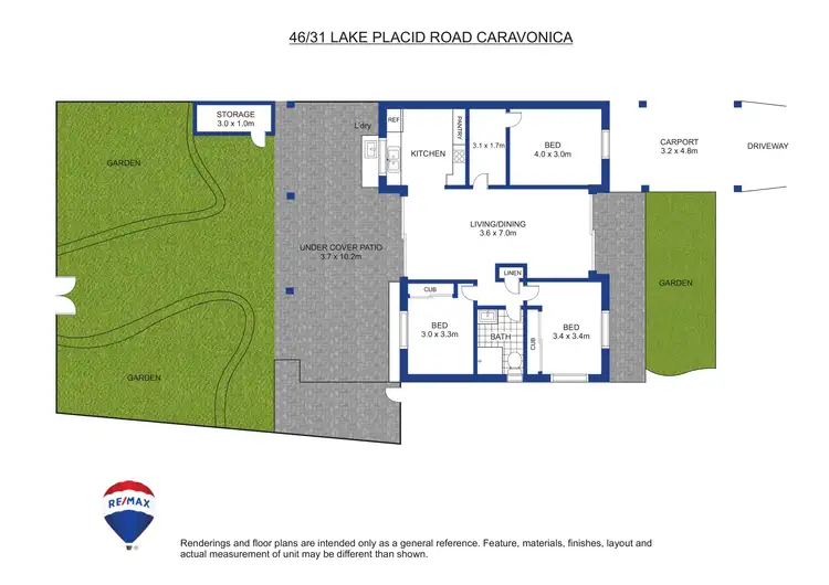 Floorplan of Homely unit listing, 46/31 Lake Placid Road, Caravonica QLD 4878