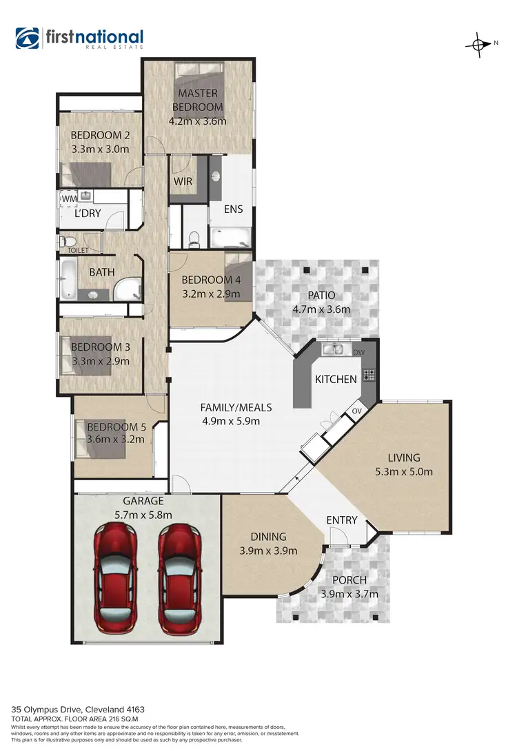 Floorplan of Homely house listing, 35 Olympus Drive, Cleveland QLD 4163
