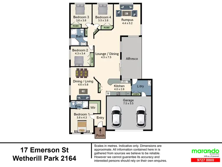 Floorplan of Homely house listing, 17 Emerson Street, Wetherill Park NSW 2164