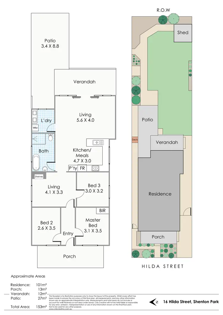 Floorplan of Homely house listing, 16 Hilda Street, Shenton Park WA 6008