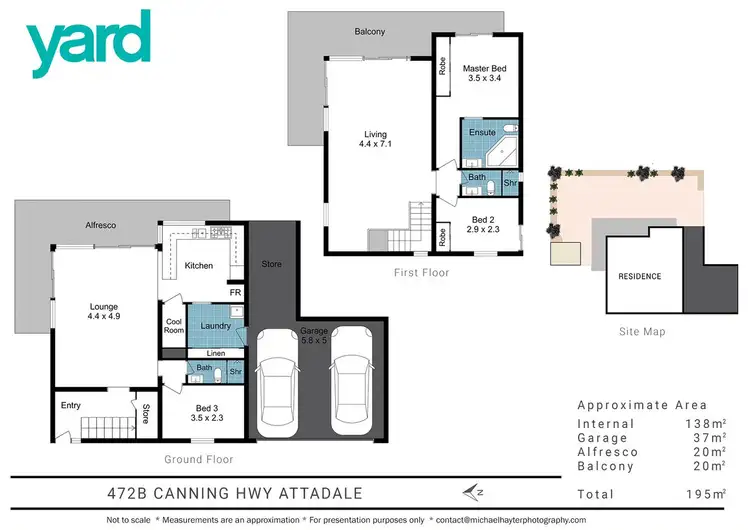 Floorplan of Homely townhouse listing, 472B Canning Highway, Attadale WA 6156