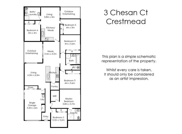 Floorplan of Homely house listing, 3 Chesan Court, Crestmead QLD 4132