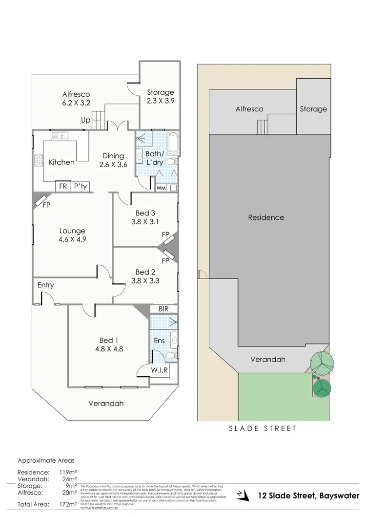 Floorplan of Homely house listing, 12 Slade Street, Bayswater WA 6053