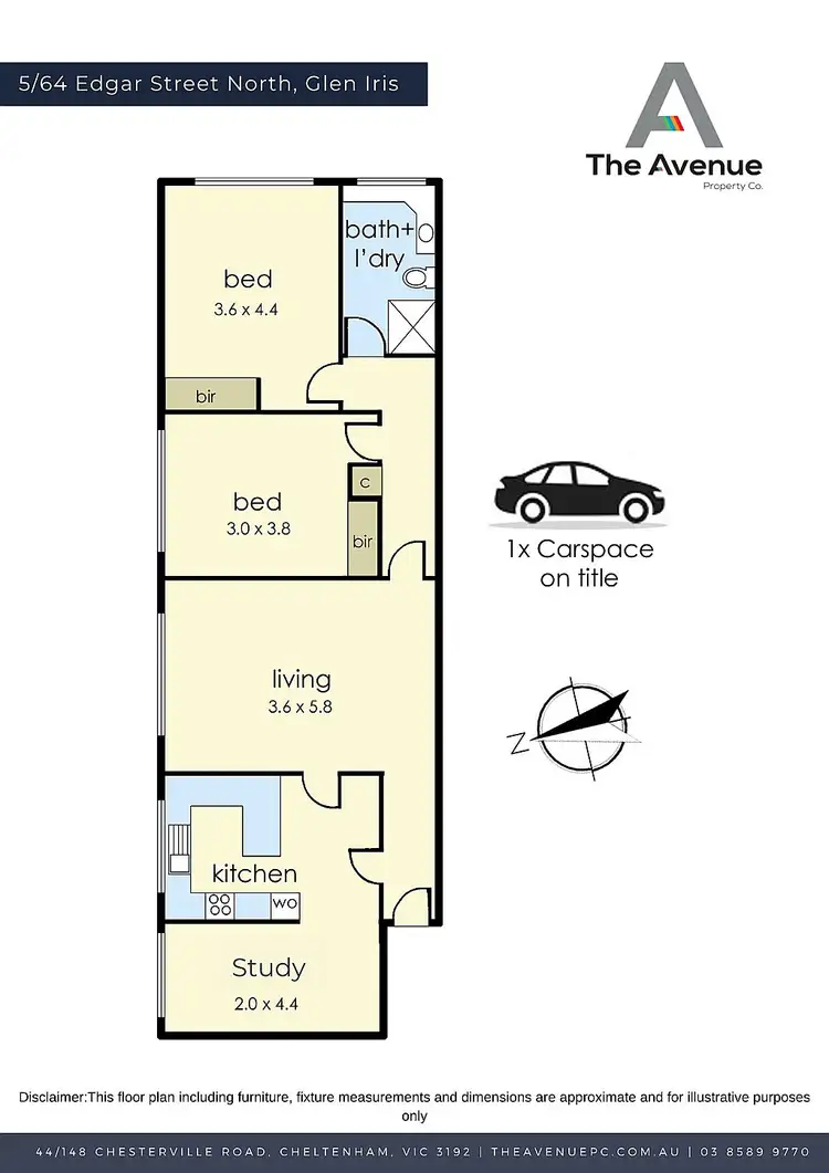 Floorplan of Homely apartment listing, 5/64 Edgar Street North, Glen Iris VIC 3146