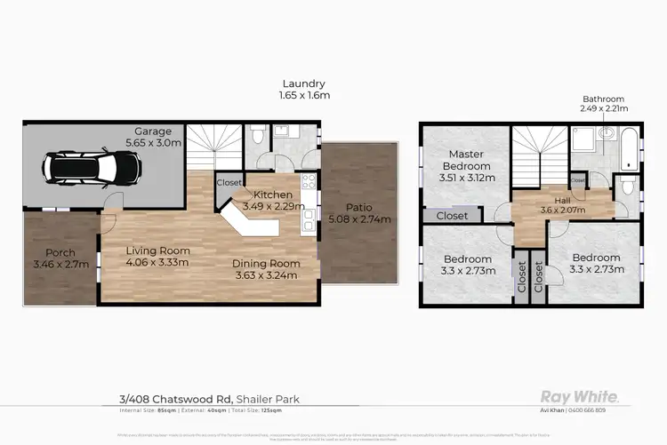 Floorplan of Homely townhouse listing, 3/408 Chatswood Road, Shailer Park QLD 4128