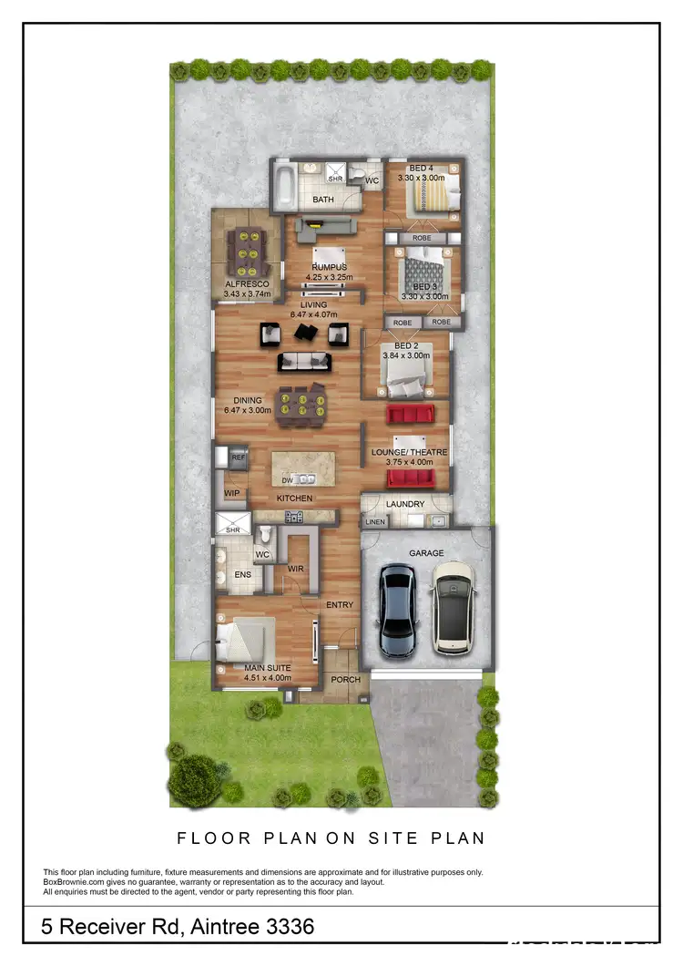 Floorplan of Homely house listing, 5 Receiver Road, Aintree VIC 3336