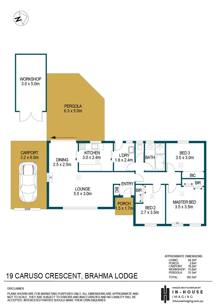 Floorplan of Homely house listing, 19 Caruso Crescent, Brahma Lodge SA 5109