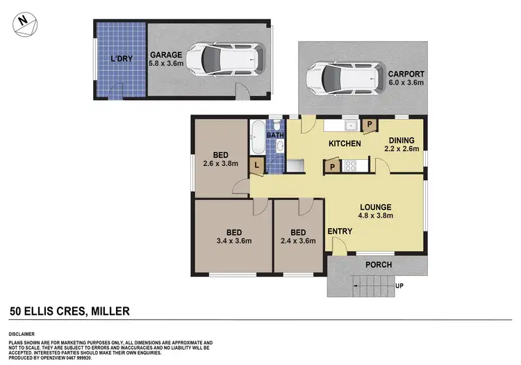 Floorplan of Homely house listing, 50 Ellis Crescent, Miller NSW 2168