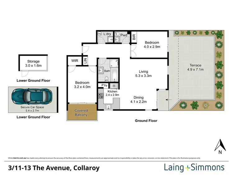 Floorplan of Homely apartment listing, 3/11-13 The Avenue, Collaroy NSW 2097