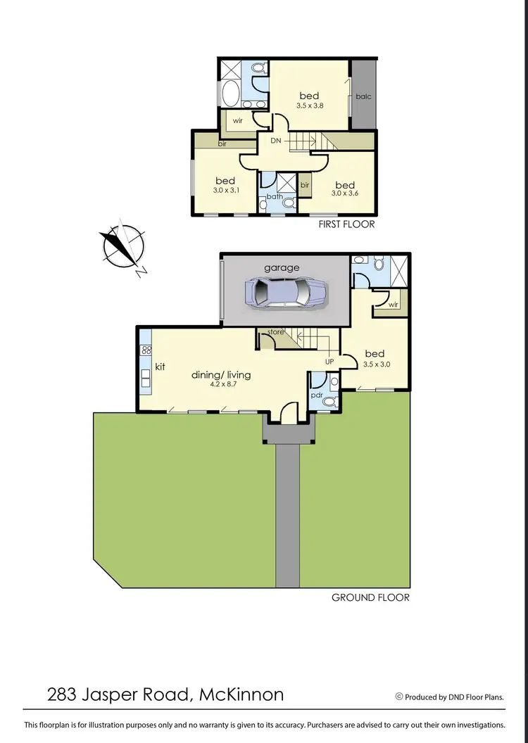 Floorplan of Homely townhouse listing, 11 Malacca Street, Mckinnon VIC 3204