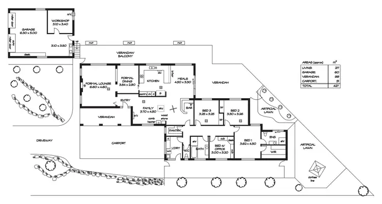 Floorplan of Homely house listing, 25 YORK STREET, Valley View SA 5093