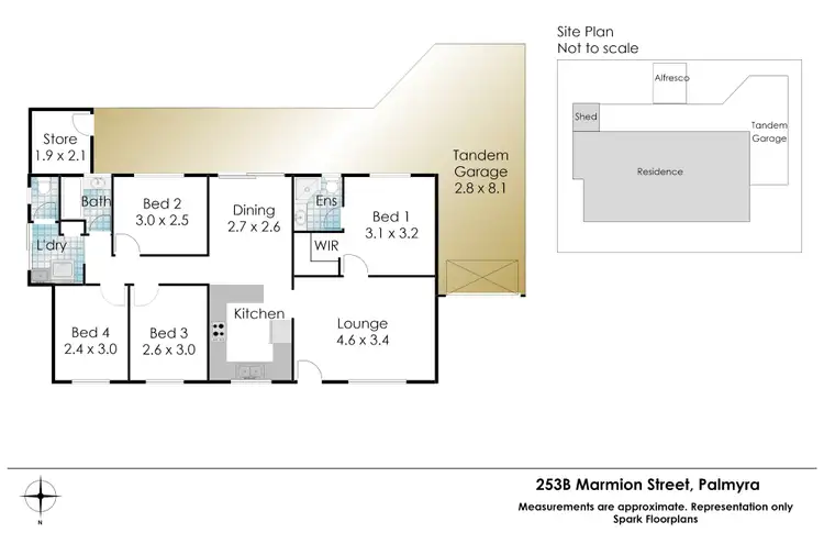 Floorplan of Homely house listing, 253B Marmion Street, Palmyra WA 6157