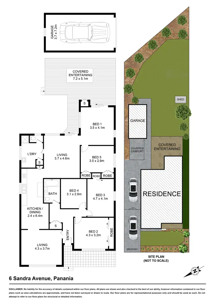 Floorplan of Homely house listing, 6 Sandra Avenue, Panania NSW 2213