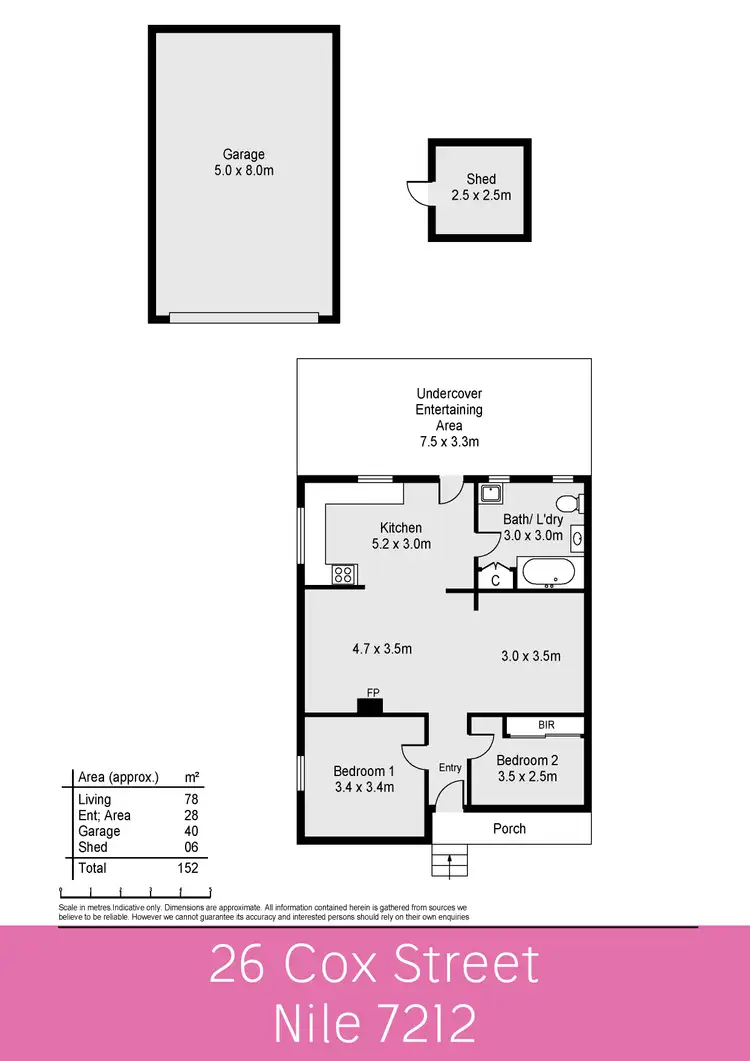 Floorplan of Homely house listing, 26 Cox Street, Nile TAS 7212