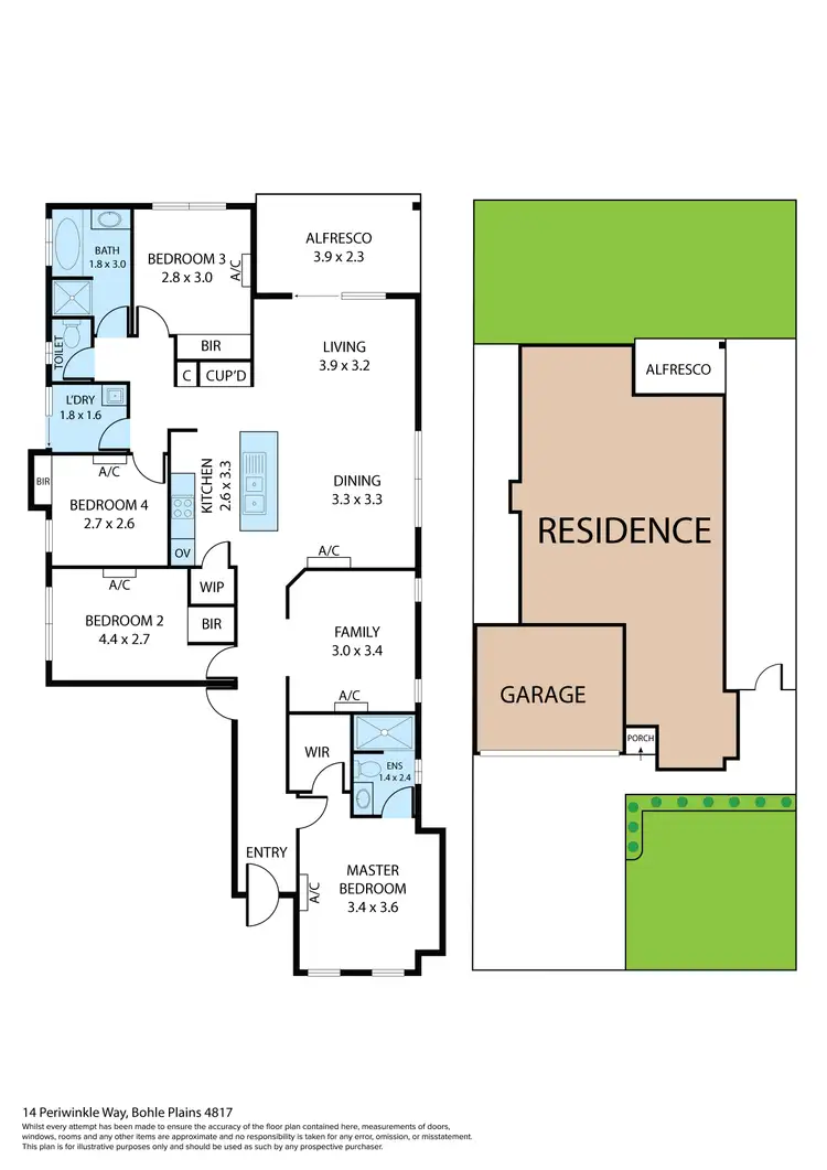 Floorplan of Homely house listing, 14 Periwinkle Way, Bohle Plains QLD 4817