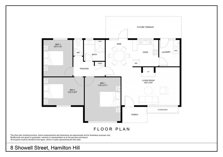 Floorplan of Homely house listing, 8 Showell Street, Hamilton Hill WA 6163