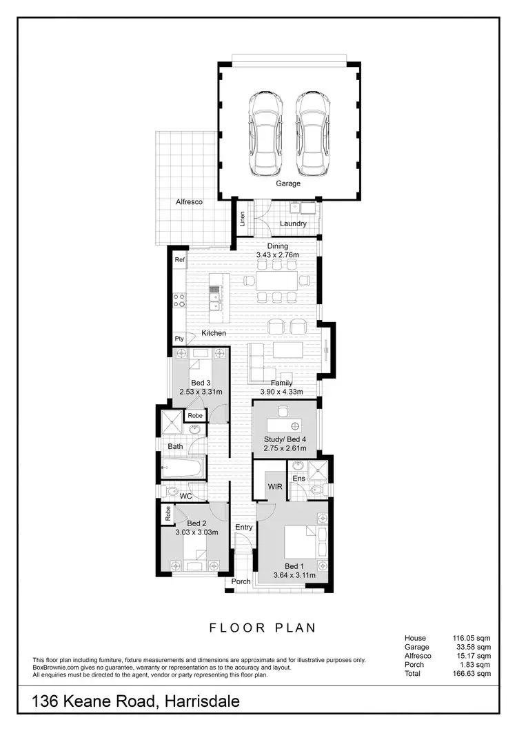 Floorplan of Homely house listing, 136 Keane Road, Harrisdale WA 6112