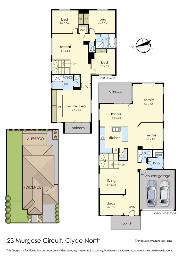 Floorplan of Homely house listing, 23 Murgese Circuit, Clyde North VIC 3978