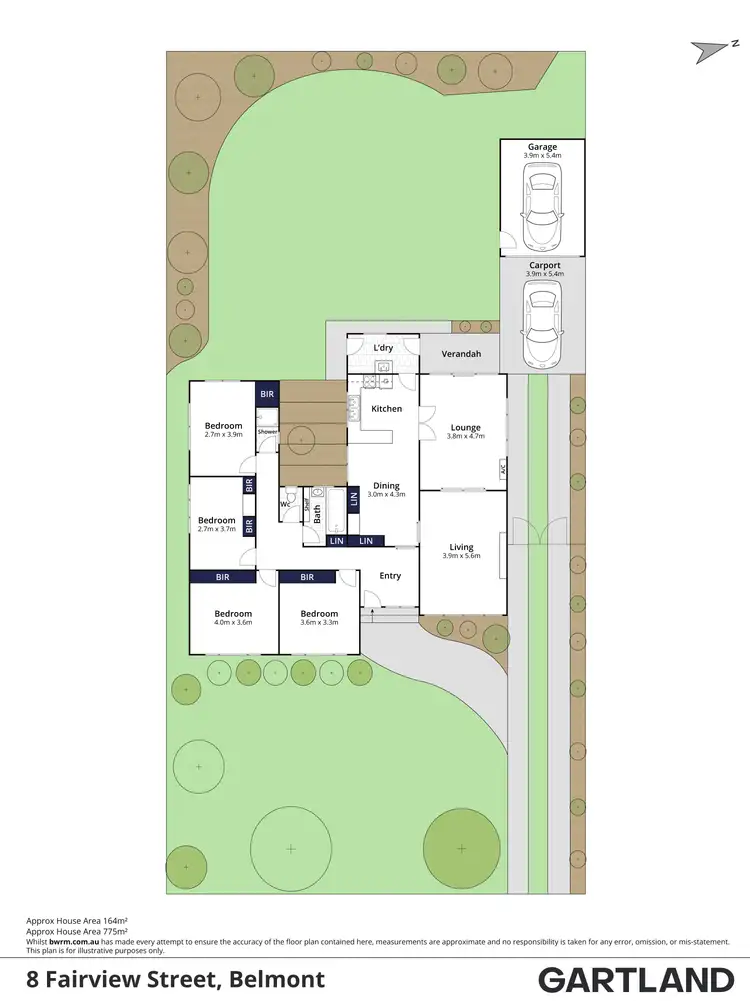 Floorplan of Homely house listing, 8 Fairview Street, Belmont VIC 3216